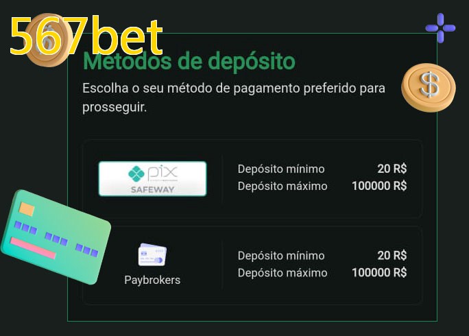 O cassino 567betbet oferece uma grande variedade de métodos de pagamento